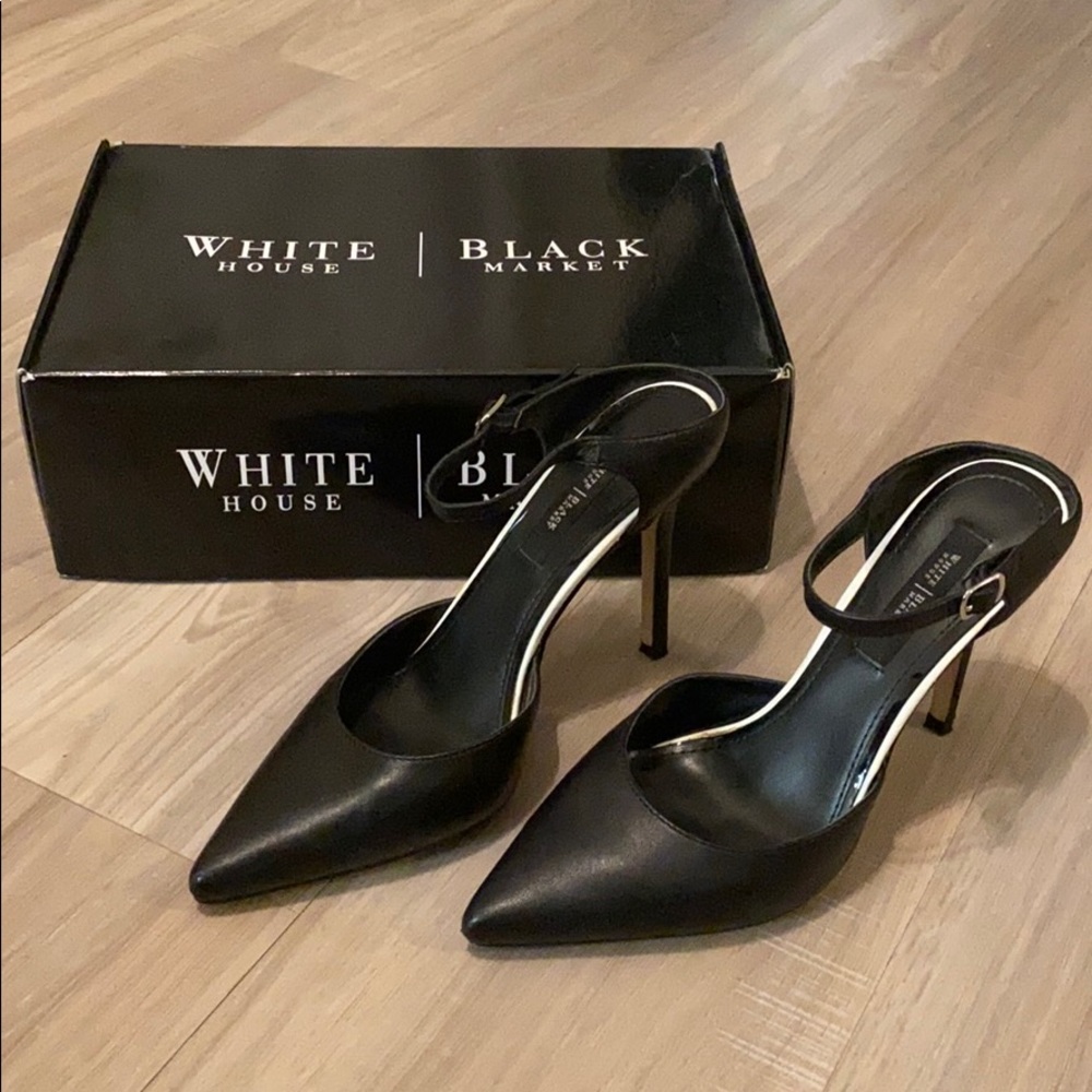 Black Strappy Pumps